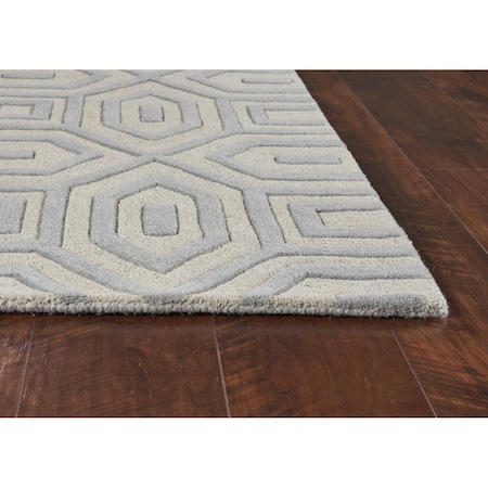 Palacedesigns 5 x 8 ft. Wool Grey Area Rug - Grey - 5 x 8 ft. PA3654279
